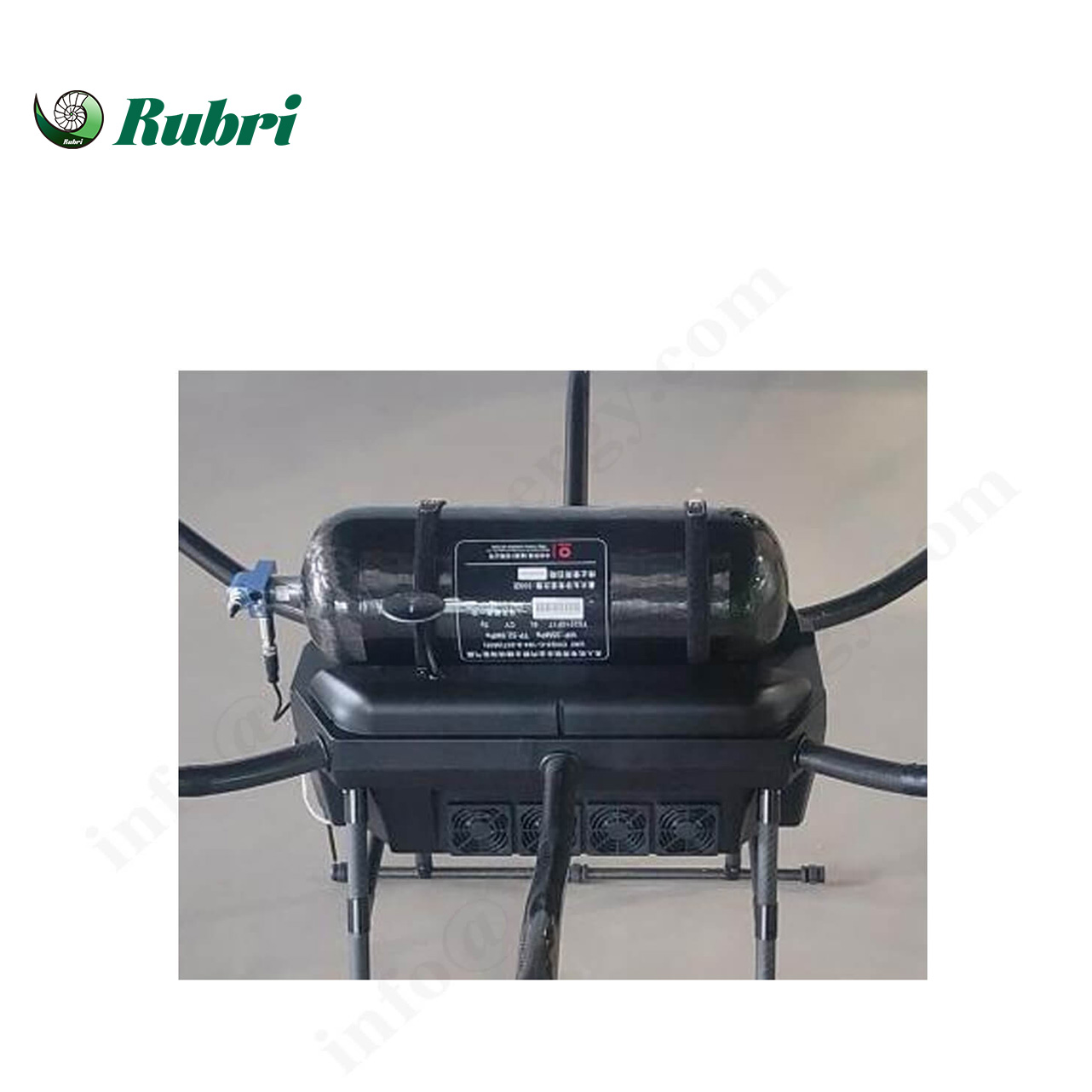 Tanque de almacenamiento de hidrógeno compuesto de fibra de carbono de 12 l