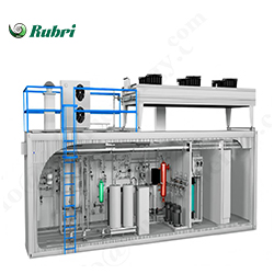 Sistema de producción de hidrógeno por electrólisis de agua alcalina de 500 Nm³/h y 2500 kW