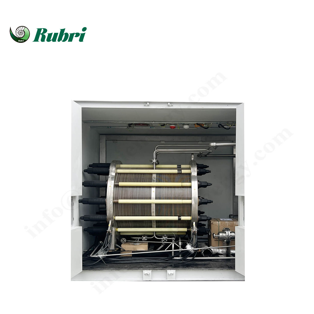 Equipo de electrólisis de agua alcalina con hidrógeno de 20 Nm³/h y 100 kW