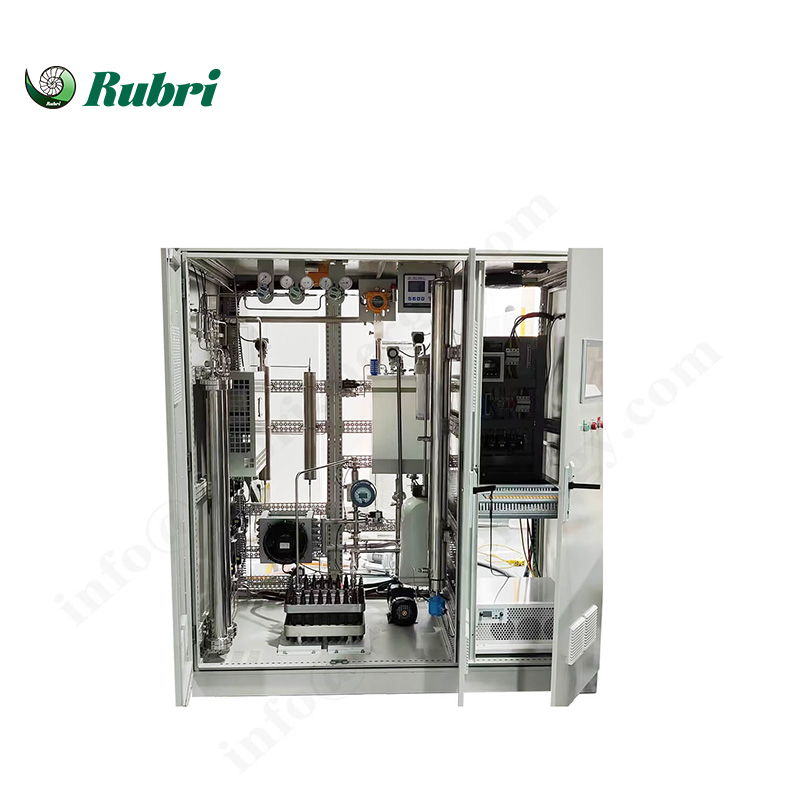Equipo de producción de hidrógeno verde con electrolizador PEM de 1 Nm³/h y 5 kW