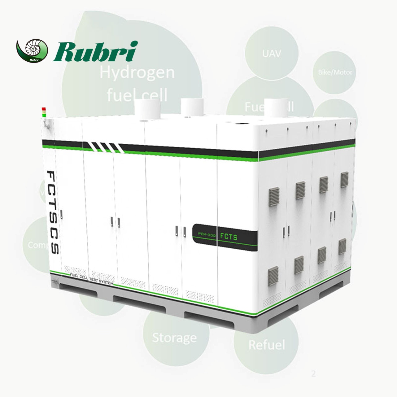 Banco de pruebas de pila de combustible de hidrógeno de 150 kW