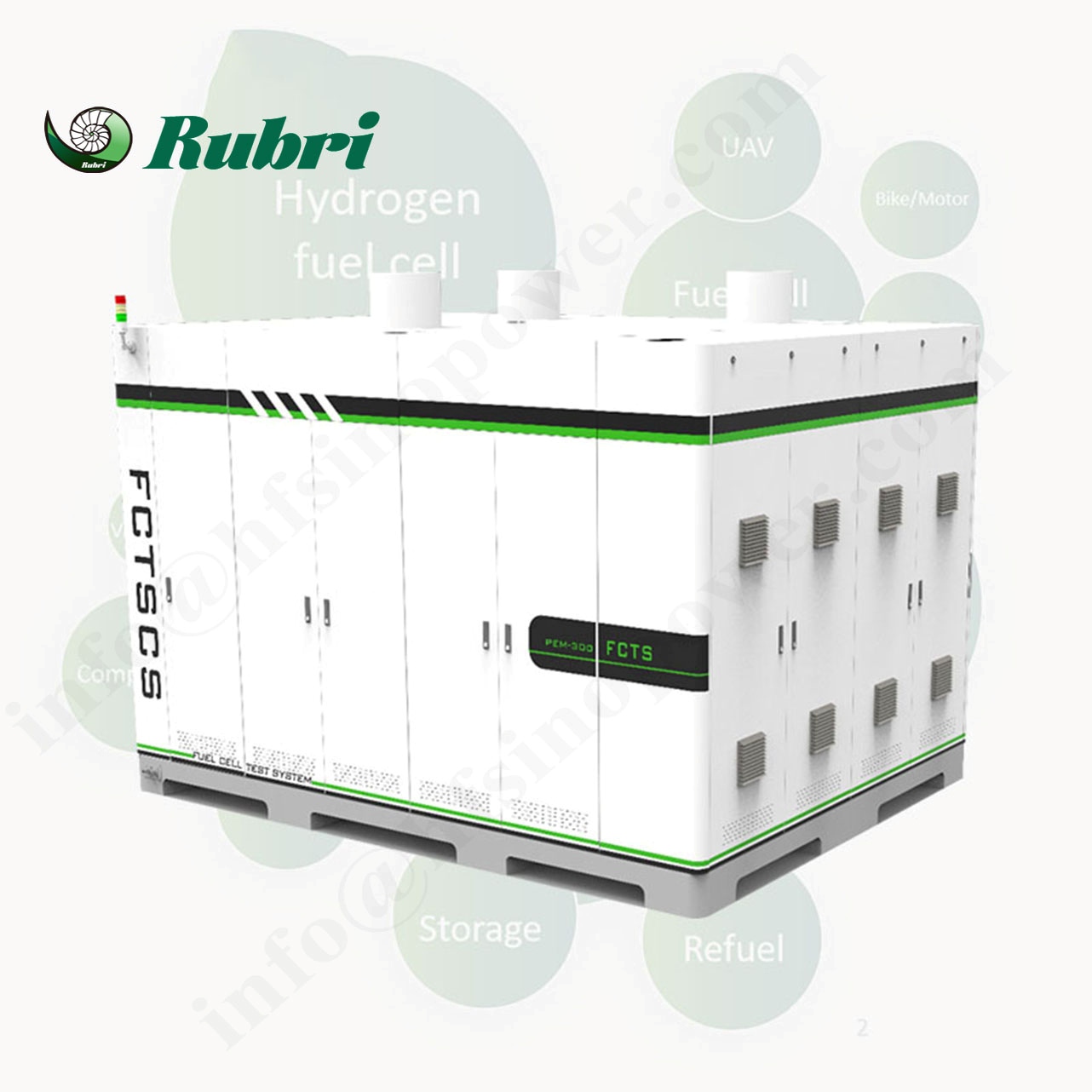 Banco de pruebas de pila de combustible de hidrógeno de 150 kW