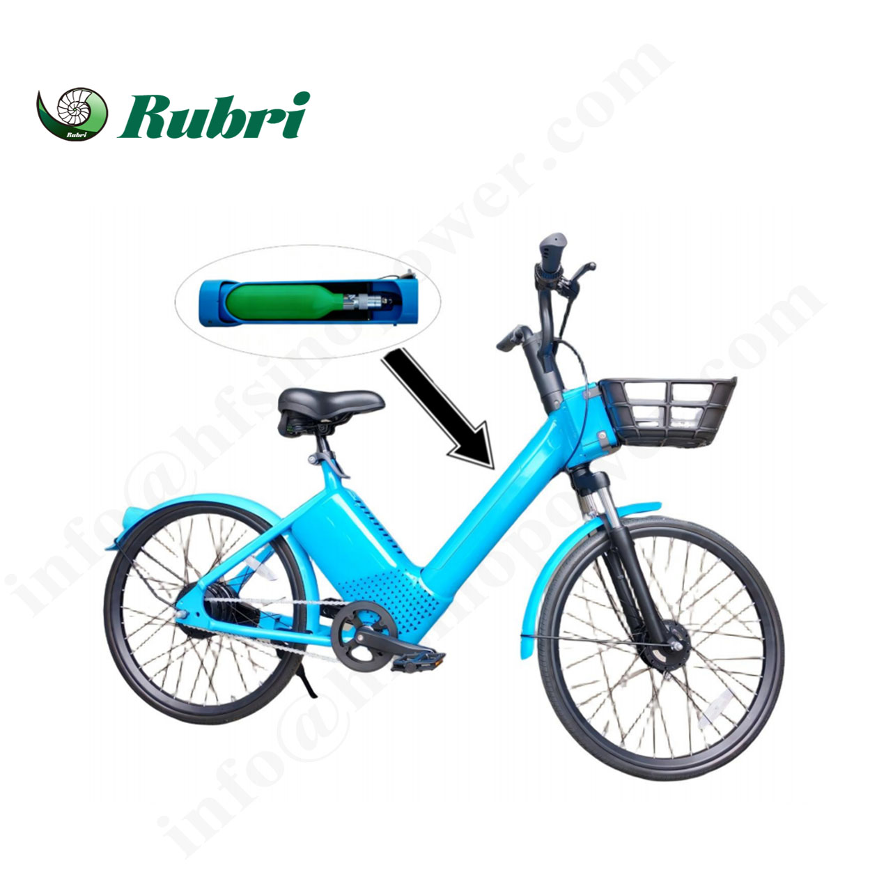 Rubri-H-Bike 300 Nueva bicicleta de hidrógeno