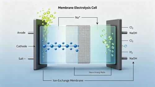 Cómo una membrana separa el cloro y los álcalis: principio de funcionamiento de las celdas de electrólisis de membrana de intercambio iónico.